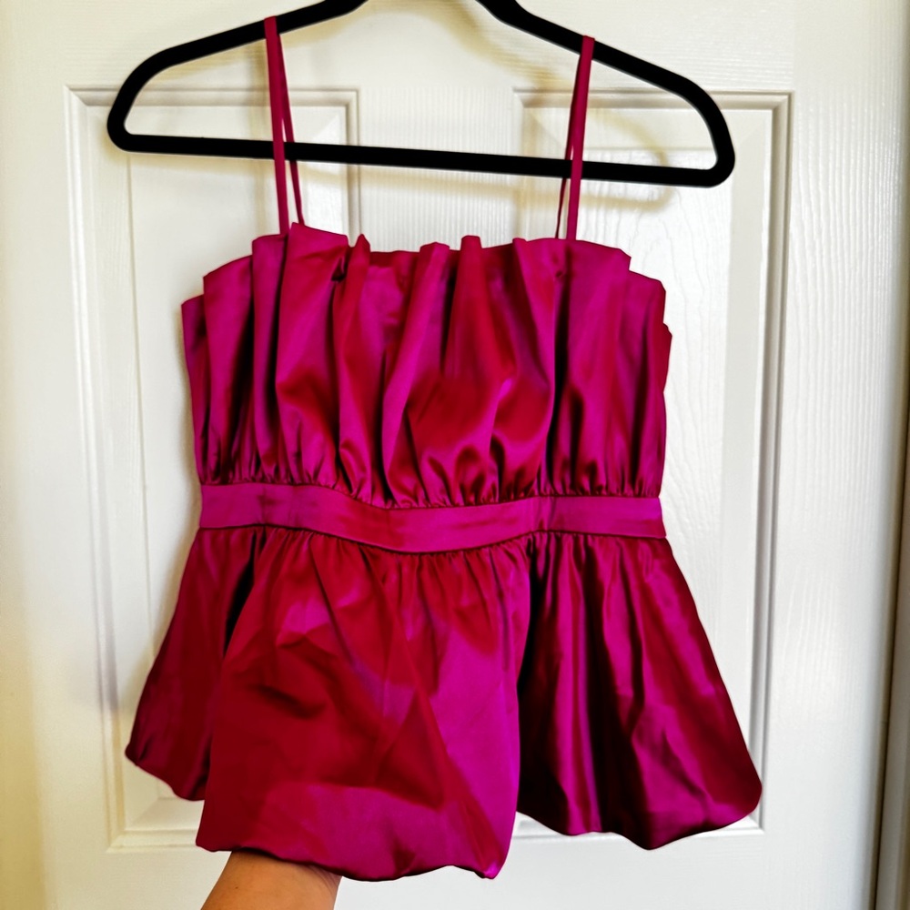 Pink Satin Top